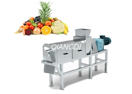 آلة عصر عصير الفاكهة والخضروات الأوتوماتيكية الصناعية ذات البرغي المزدوج للتوت والأناناس والتفاح والعنب والأعشاب